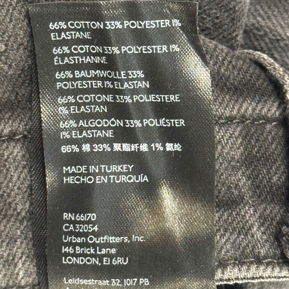 We The Free People Black High Rise Bell Bottom Flare Stretch Jeans Size 27 - Picture 5 of 11